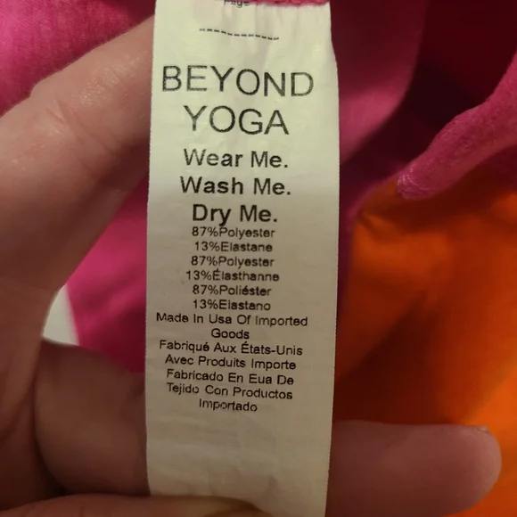 Beyond Yoga Spacedye Vitality Colorblock Legging Orange Pink Small - Picture 5 of 11